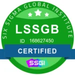 SSGI Sigma certificate Green Belt